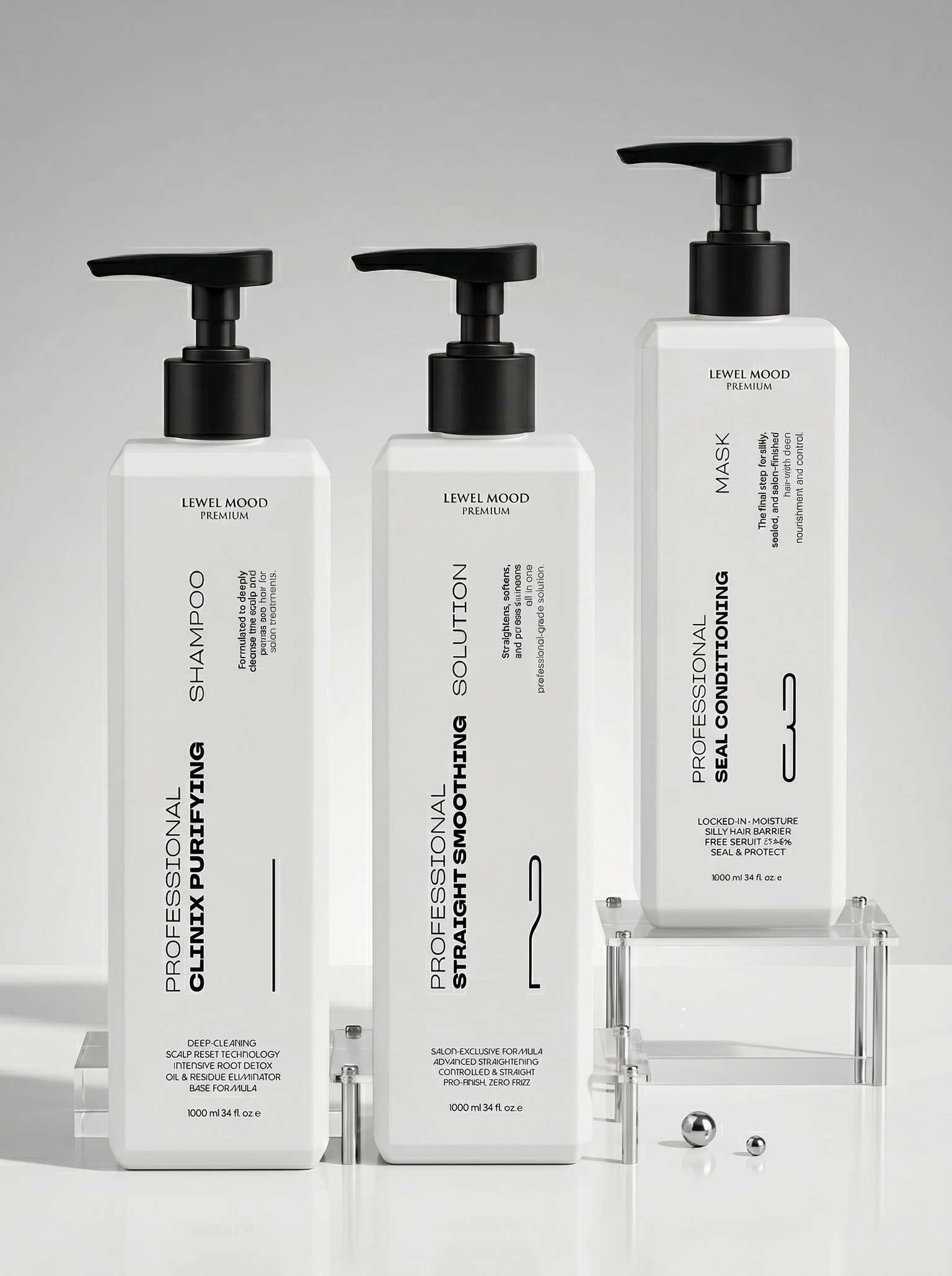 Clinix Purifying, Straight Smoothing ve Seal Conditioning profesyonel ürünleri